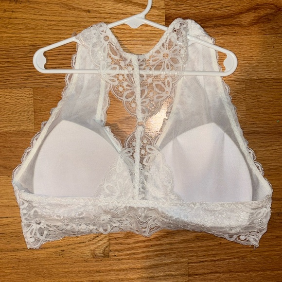 Nautica white racer back bra, extra large women’s white lace - Picture 2 of 5